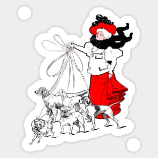 The Dog Lady Sticker